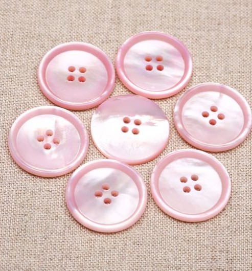 Pink Mother of Pearl Buttons - The Lining Company