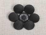 30L Silk Pinhead Covered Buttons - Black