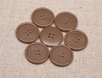 32L Thin rim - Polyester Buttons - Fawn