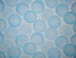 140cm Jacquard Cupro Lining - Blue Bubbles