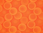 140cm Jacquard Cupro Lining - Tangerine Bubbles