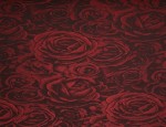 140cm Jacquard Cupro Satin Lining - Wine Velvet Rose