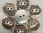 30L/19mm Natural Stag Horn Button - Natural