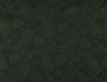 140cm Jacquard Cupro Lining - Forest Green Paisley